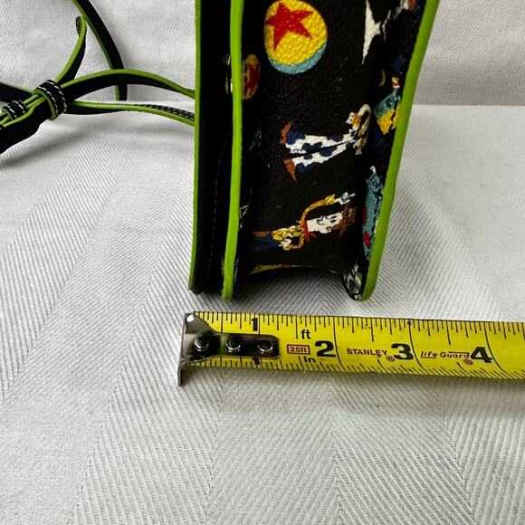 Dooney & Bourke 2020 Disney Pixar Black Crossbody Bag with Colorful Characters - Picture 8 of 9